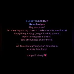 CLEARING OUT MY CLOSET 💖💖💖💖💖💖